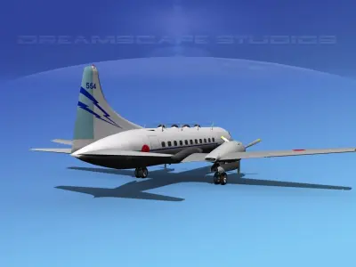 Convair T-29 Japan SDF 3D model