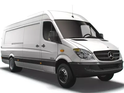 Mercedes Benz Sprinter Van L4H2 2008 3D model