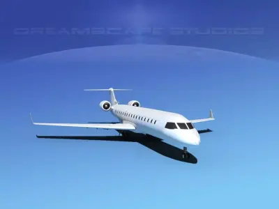 Canadair CRJ700 LP SS 3D model