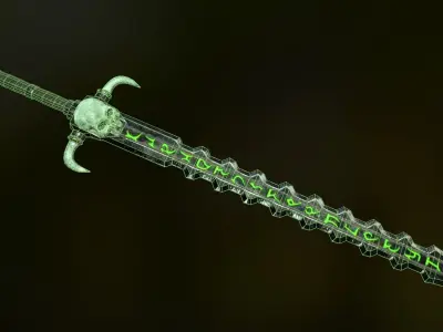 UNDEAD SWORD Low-poly 3D model purchase
