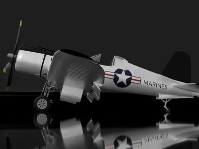 F4U-C Corsair 3D model