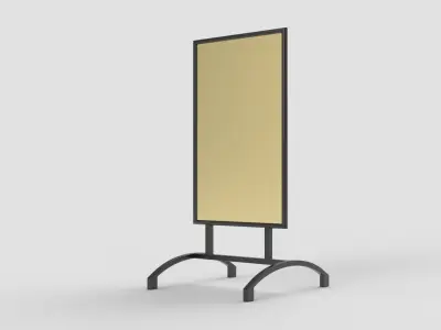 Metallic Street Stand 3D model