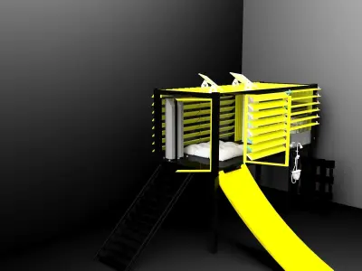 container box with walls 3D print model