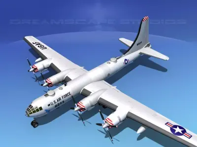 Boeing B-50 Superfortress V05 3D model