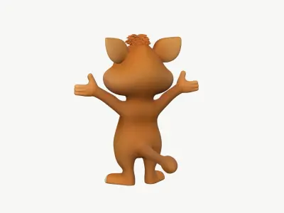 High-Quality Cartoon Lion 3D model