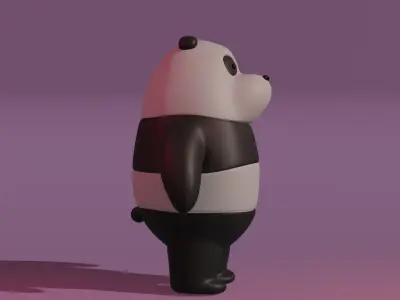 Panda bear 3D model