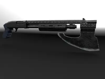 Shotgun-AXE Marvels 3D model