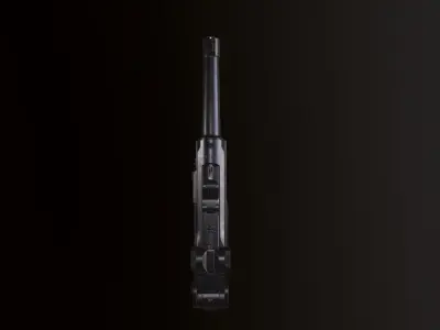 Luger P08 Low-poly 3D model