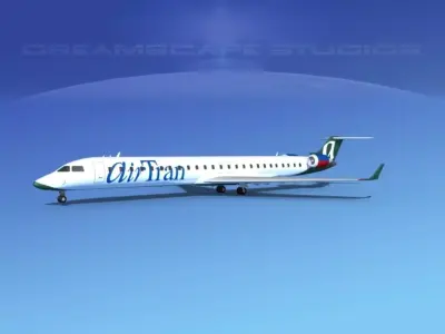 Bombardier CRJ1000 AirTran 3D model