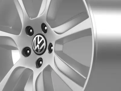 VW Polo Sedan rim 3D model