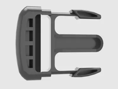 Buckles two plastic brackets 3D model