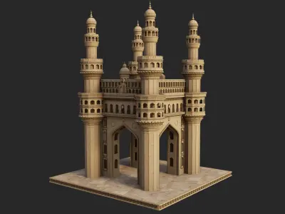Charminar India 3D model