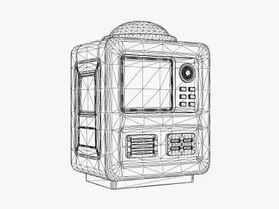 Retro Console - Retro Computer Low-poly 3D model