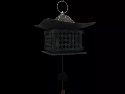Japanese wind bell 3D model