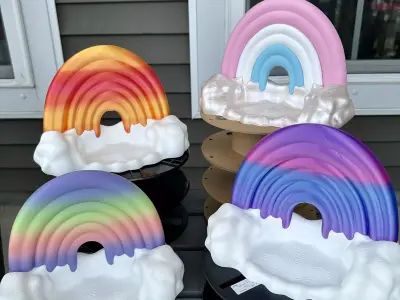Rainbow Soap Dish Commercial 3D print model