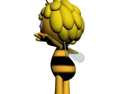 Maya the bee RIGGED Low-poly 3D model