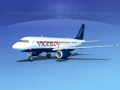 Airbus A319 Viceroy 3D model