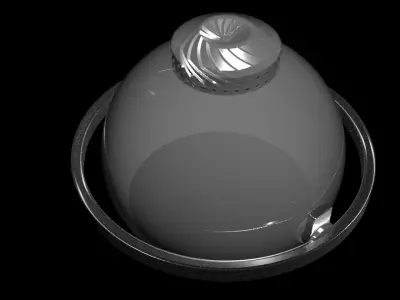 Ultralight Gimbal Coanda Thruster - Concept 3D model