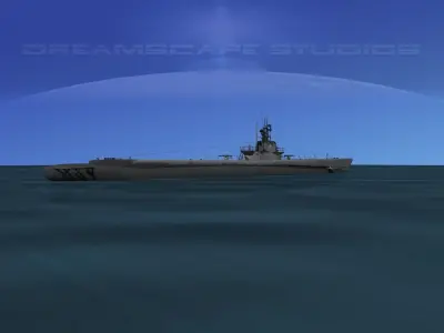 Balao Class Submarine USS Capitaine SS303 3D model