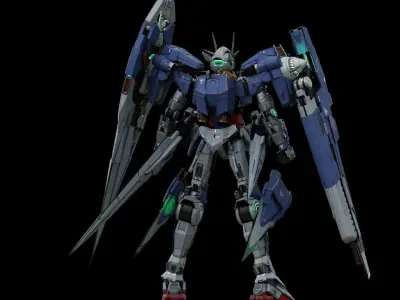 GN-0000GNHW7SG 00 Gundam Seven SwordG 3D 3D model