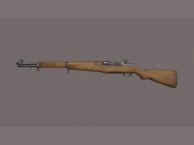 World War II - M1 Garand - PBR and Game Ready Low-poly 3D model