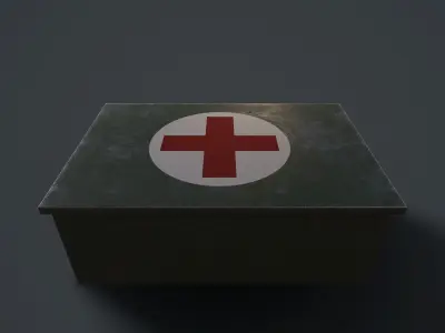First aid kit Free low-poly 3D model