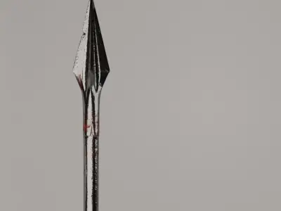 Bloody Spartan spear 3D model