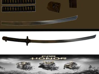 katana of for honor Free 3D model