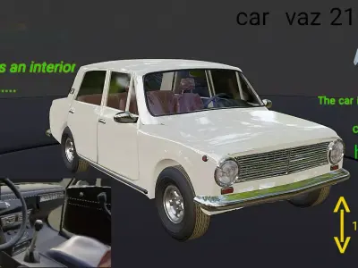car vaz 2101 Free 3D model