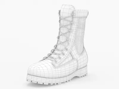 Military Boots 3D model order