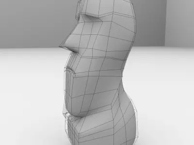 Moai Statue 3D model
