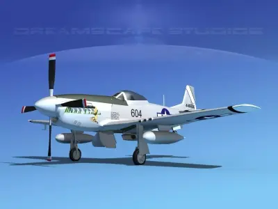 P-51D Mustang Miss Linda 3D model