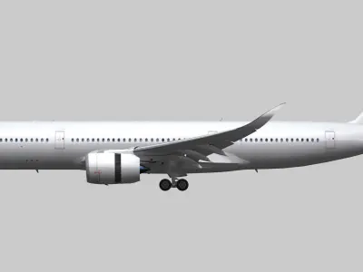 Airbus A350-900 XWB Low-poly 3D model