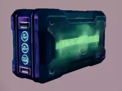 Sci-Fi Biohazard Containment Case Low-poly 3D model