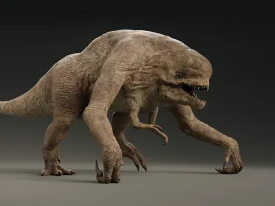 Jurassic World Rebirth Distortus Rex Low-poly 3D model
