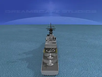 Spruance Class DD964 USS Paul F Foster 3D model