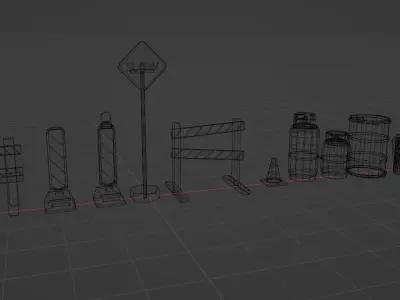 Survive Pack 01 Low-poly 3D model