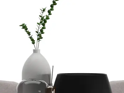 Dining Decoration Set free Free 3D model