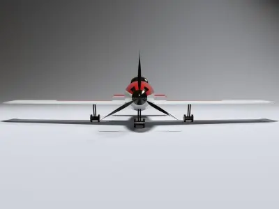 Toy airplane  Low-poly 3D model