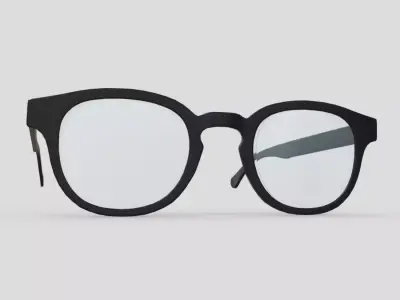 Glasses 6 reading Low-poly 3D model