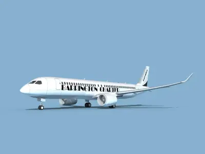 Airbus A220-300 Barrington 3D model