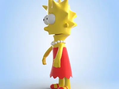 Lisa Simpson 3D model