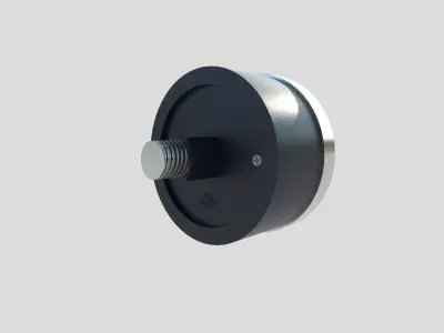 Pressure Gauge M2 Low-poly 3D model