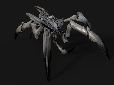 Arachnid Monster Low-poly 3D model