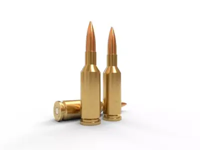 22 PPC Ammo Low-poly 3D model