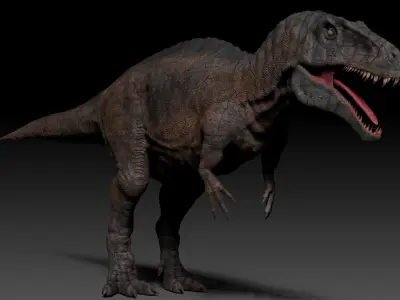 Dinosaur Acrocanthosaurus Sculpt Project 3D model
