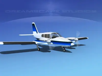 Piper PA-34 Seneca V11 3D model