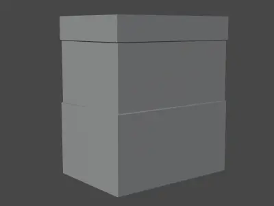 Fish Tank -low-poly--wood-PBR- Free low-poly 3D model