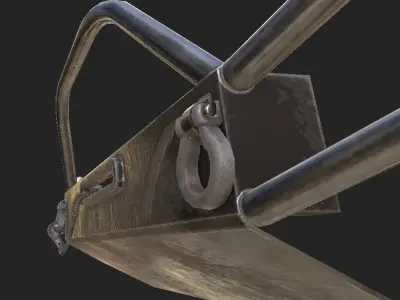 Tacoma Brushbar and Winch Low-poly 3D model