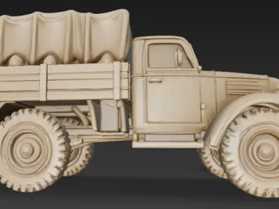 Classic Military Ammo Truck 3 3D print model